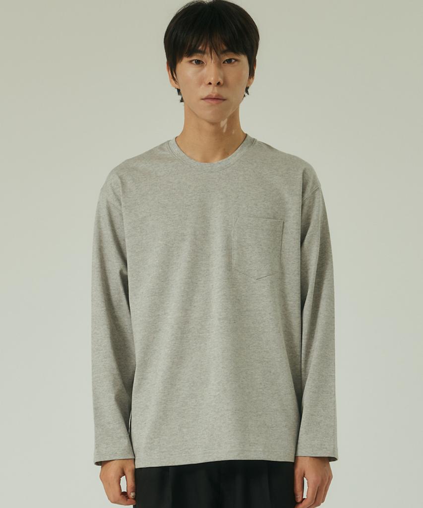 Liua [Premium Cp20] Pocket Long Sleeve Tee (3 Colors)