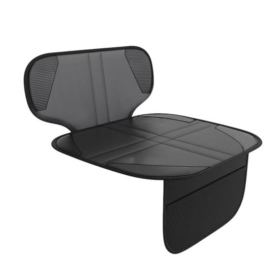 Child Car Seat Protector with Mesh Pocket Non-Slip Backing Waterproof Stain Resistant Thick Padding Baby Car Seat Cover