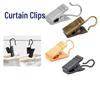 Baizi'en Small Metal Curtain Clips with Hooks (100-Pack)
