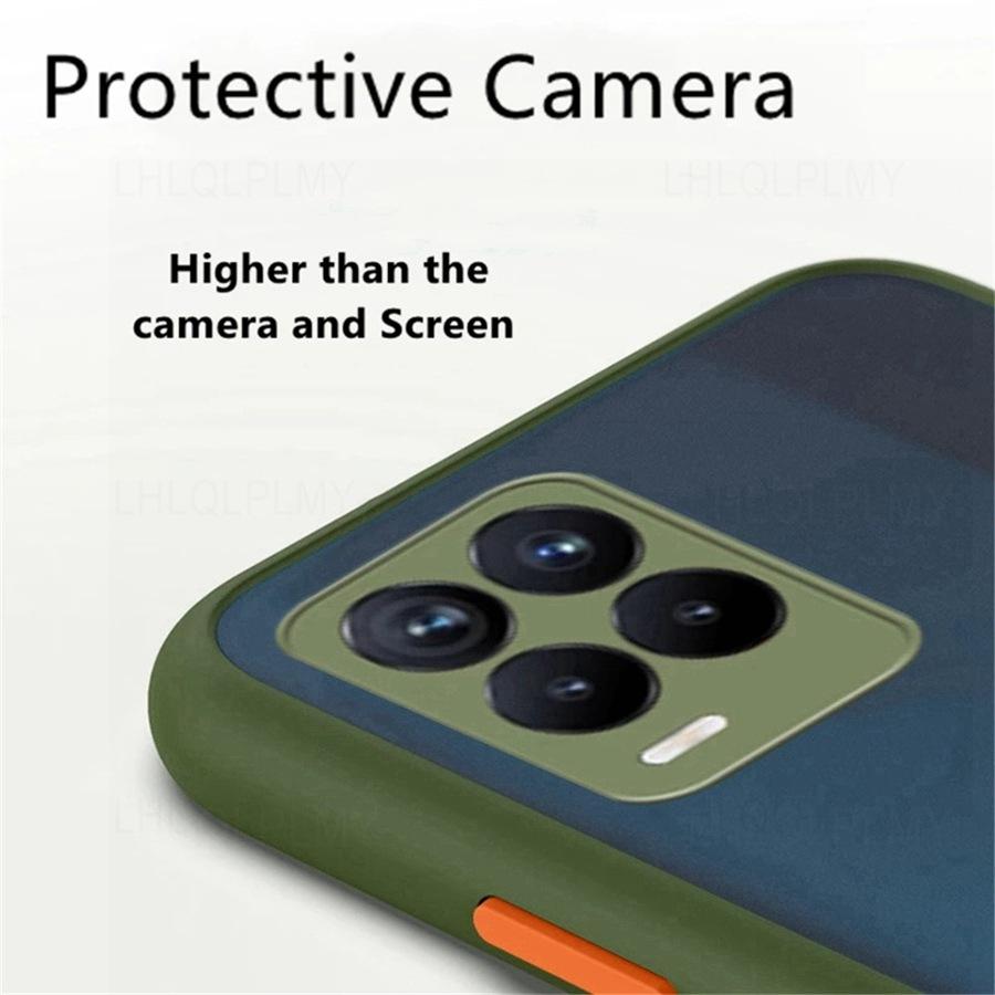 Luxury Shockproof Matte Case For OPPO A98 A78 A40 A74 A79 5G A54 A53 A38 A58 A18 A5 Reno 14 13 15 Pro Realme C53 C51 C63 C61 Armor Bumper Soft Cover