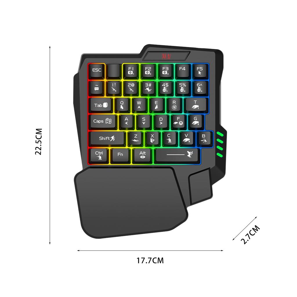 Konwerter Klawiatury i Myszy Przenośny Adapter Klawiatury i Myszy do Gier Mobilnych Połączenie BT5.0 Wsparcie dla Systemu Android