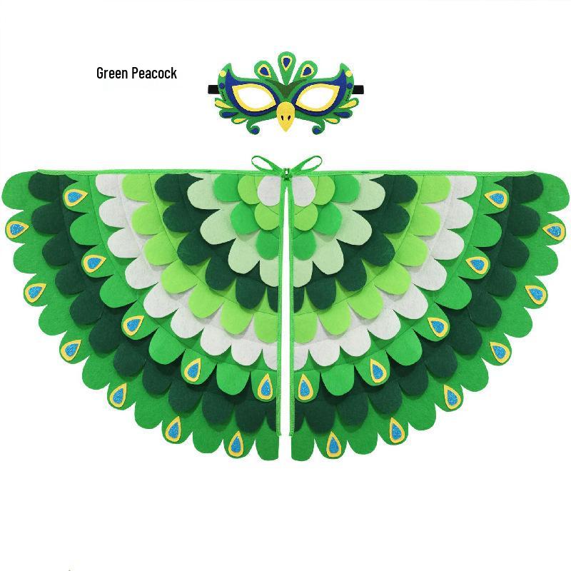 Kinder Vogelvleugels Halloween Kostuum Cape voor Kleuterschool Optredens