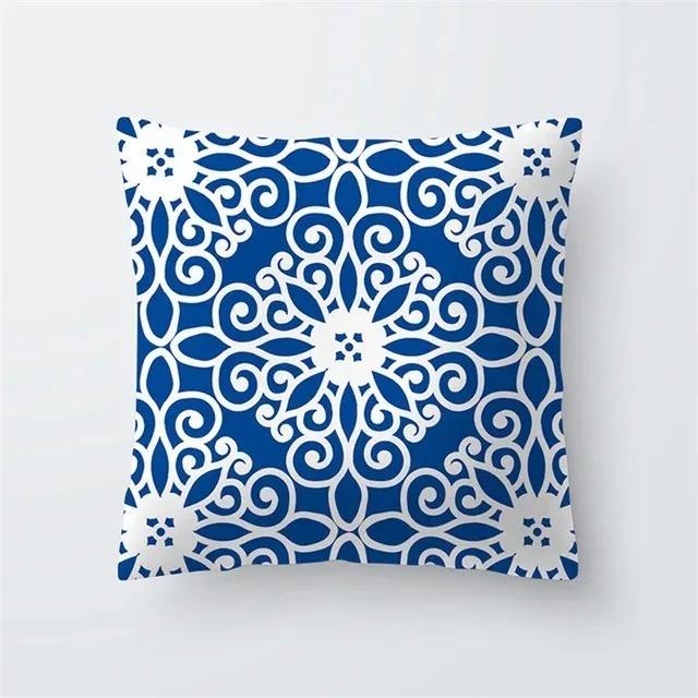 Home Living Room Sofa Car Interior Decorative Pillowcase Sailboat Anchor Marine Life Printed Cushion Pillowcase