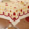 Stain Resistant Dopamine Tablecloth Washable Heat-Insulating Waterproof Tablecloth Cartoon Oil Resistant Square Table Tablecloth