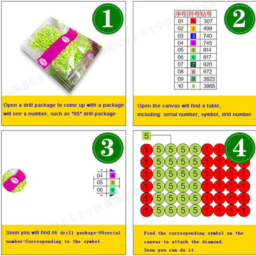 Tower DIY 5D  Embroidery Cross Crafts Stitch Art Decor Kit