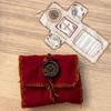 Cross Included Inside Pocket Shrine with Silver Handmade Sewing Accessories Mini Travel Shrine Pouch Stitched Pocket Shrine
