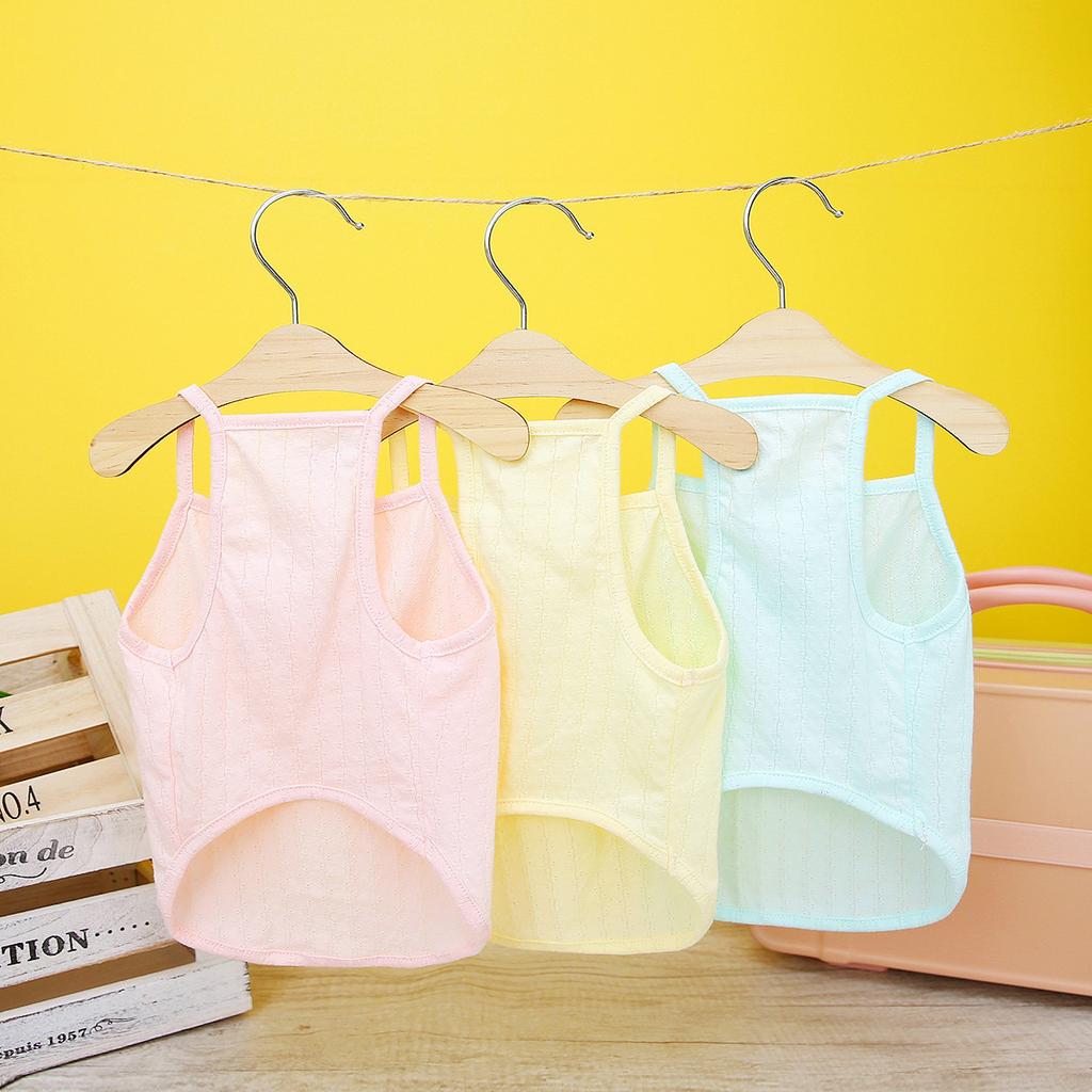 Spring and Summer 2023 Dog Clothes Pet Clothes Teddy Is Suitable for Summer Home Sling Pet Clothes.