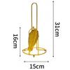 Retro Iron Tree Paper Towel Gold Free Standing Roll Paper Holder Towel One-Handed Tear Decorative Tissue Stand Kitchen