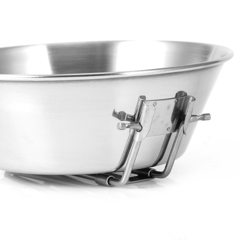 Outdoor Verdicken 304 Edelstahl Klapp Tragbare Picknick Schüssel Camping Kochgeschirr Utensilien