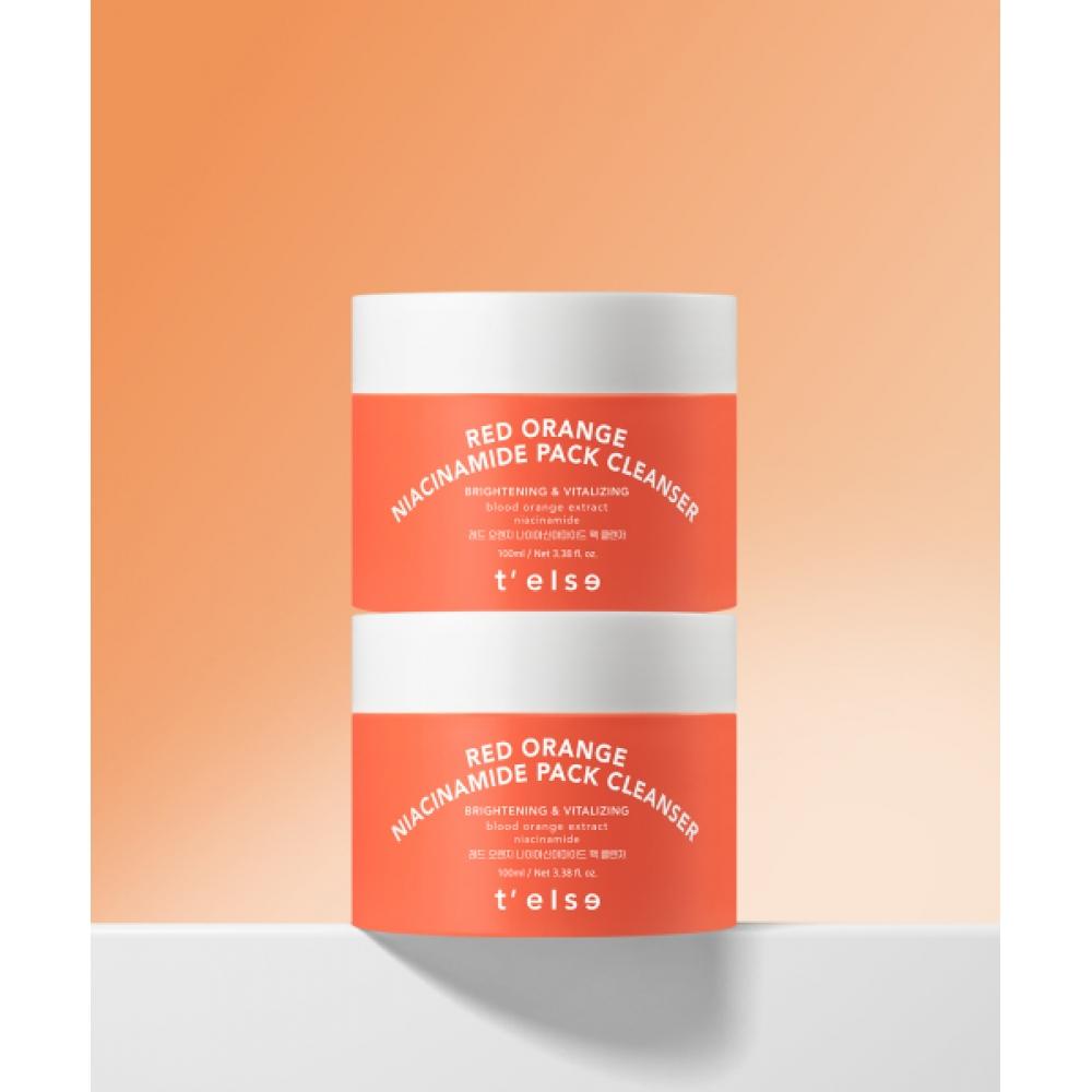 Telse Red Orange Niacinamide Pack Cleanser 100ml X 2 NONE