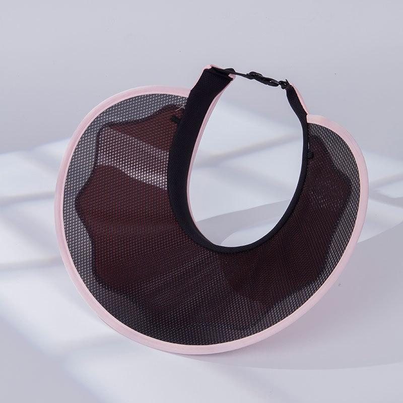 New Vinyl Empty Top Hat Vacation Travel Large Brim Sun Protection Ultraviolet Outdoor Sky Top Sun Hat