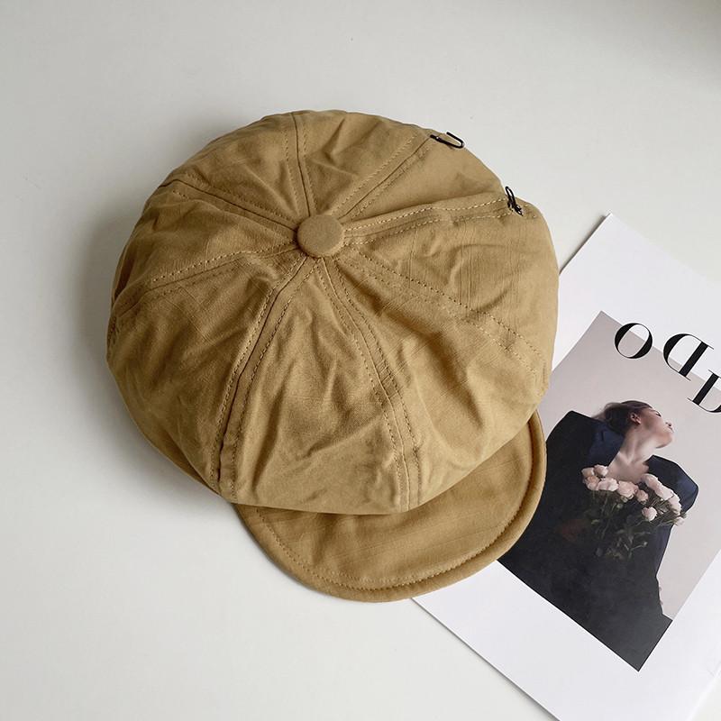 Retro Cotton Octagonal Hat With Wide Brim For Casual And Stylish Women