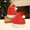 Red Gold Velvet Snowflake Christmas Hat Costume Prop