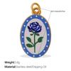 Fashion Enamel Round Brand Pendant Mama Strawberry Love Shape Exquisite Small Pendant