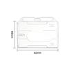 1/3Pcs Thumb Card Case Transparent Plastic ID Tag Name Badge Holder Nurse Staff Work Card Cover Protector Bus Pass Card Sleeve