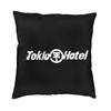Soft Tokio Hotels Logo Music Rock Band Throw Pillow Case Decoration Custom Square Cushion Cover 40X40Cm Pillowcover Living Room