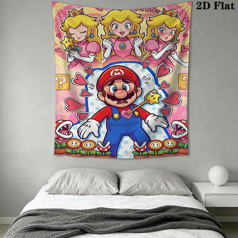 Mario Wall Hanging Printed Fabric Blanket Decorative Tapestries for Bedroom Living Room Home Decor