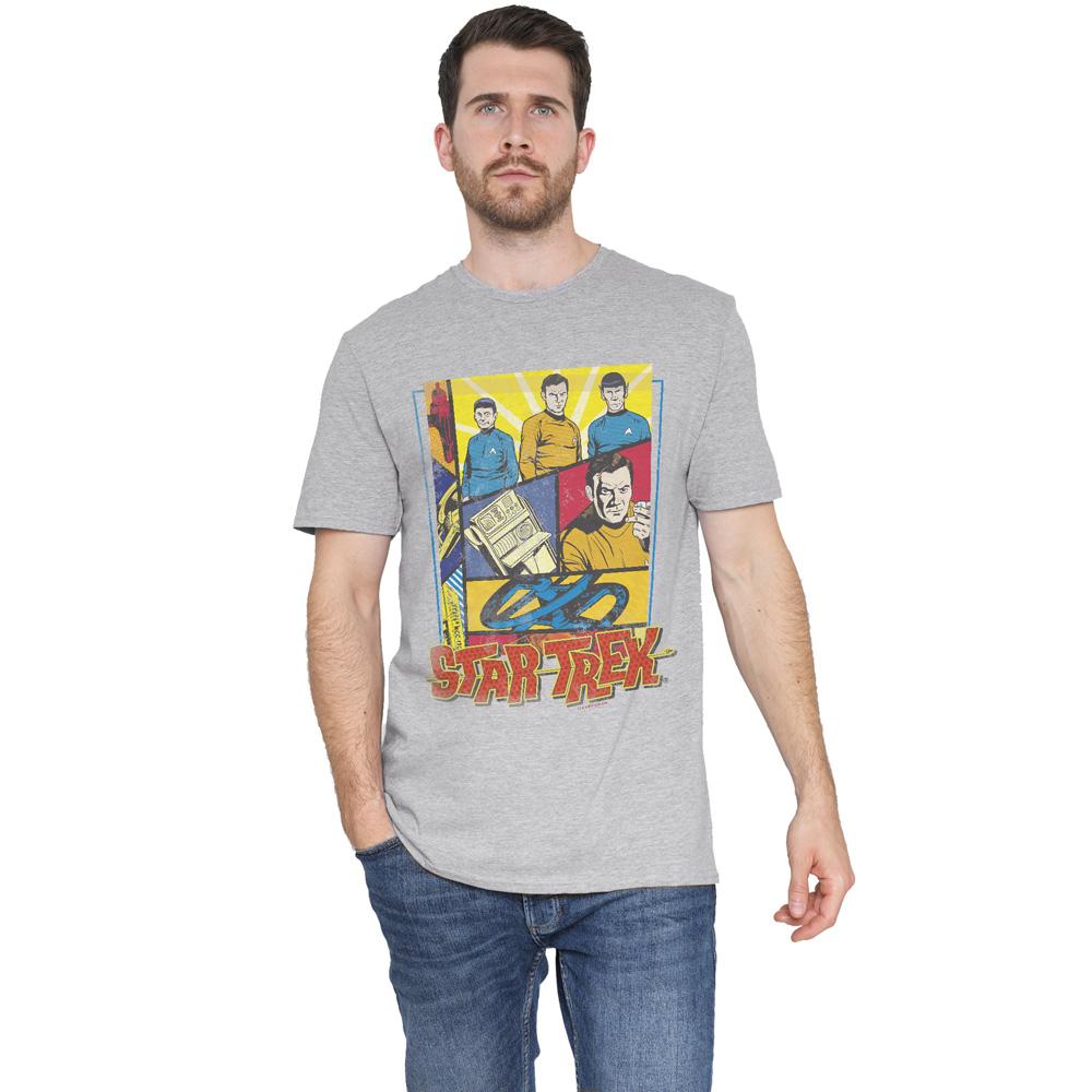 STAR TREK Mens Vintage Collage T-Shirt