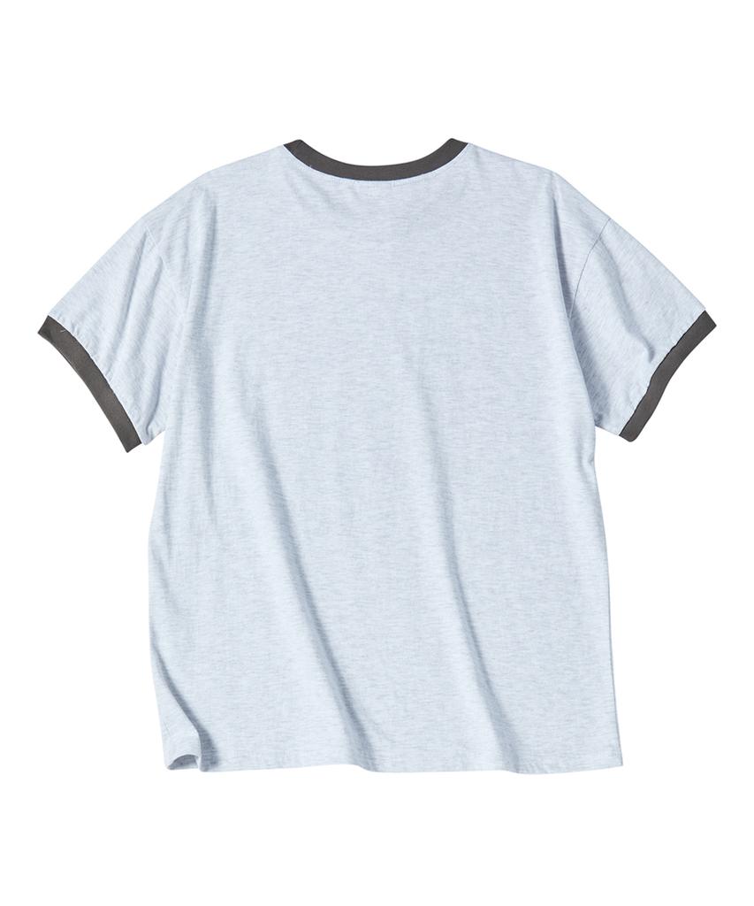 Eontaiteulseoul Unicorn Typo Ringer Crop Short Sleeve Heather Gray