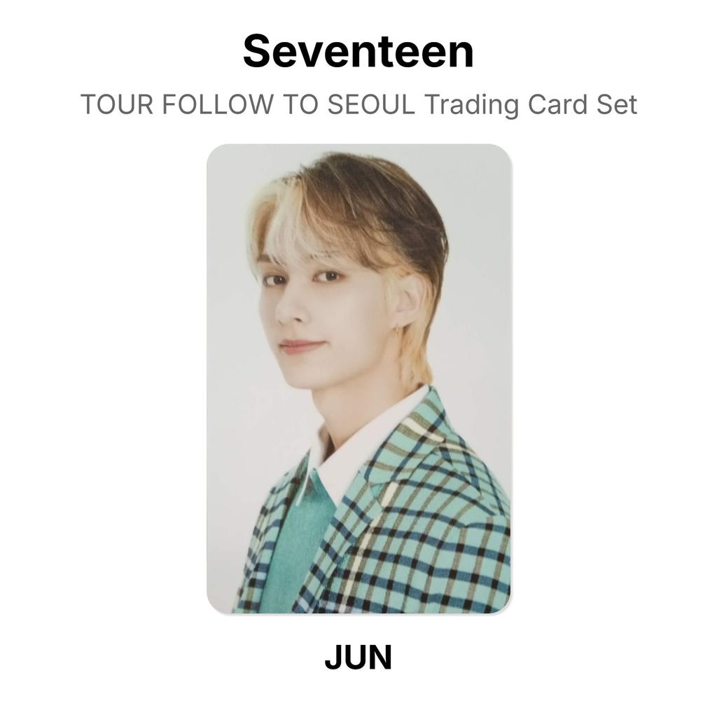 Seventeen TOUR FOLLOW TO SEOUL Trading Card Set Official Photocard