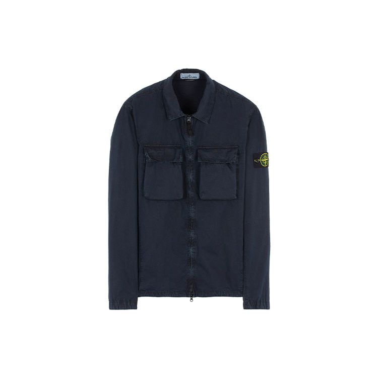 

Stone Island Ss22 Double Pocket Washed Long Sleeve Work Jacket Men Jacket Navy-Blue 7615114WN-V0120 S