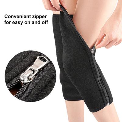 1 Pair Knee Warmer Thicken Fleece Lined Knee Brace Elastic Warm Knee Support Pads Winter Knee Thermal Sleeves