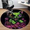 1pc Zombie Cat Office Round Area Rug, Under Office Chairs Bedroom Living Room Home Decor, Room Deco