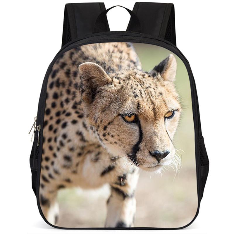 Spacious And Lightweight 15-inch 3d Leopard Backpack For School Kids