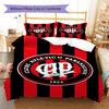 Clube Atlético Paranaense Pattern Bedding Set Quilt Cover Pillowcase Home Decor Gift (1 * duvet cover + 2 * pillowcase, without co