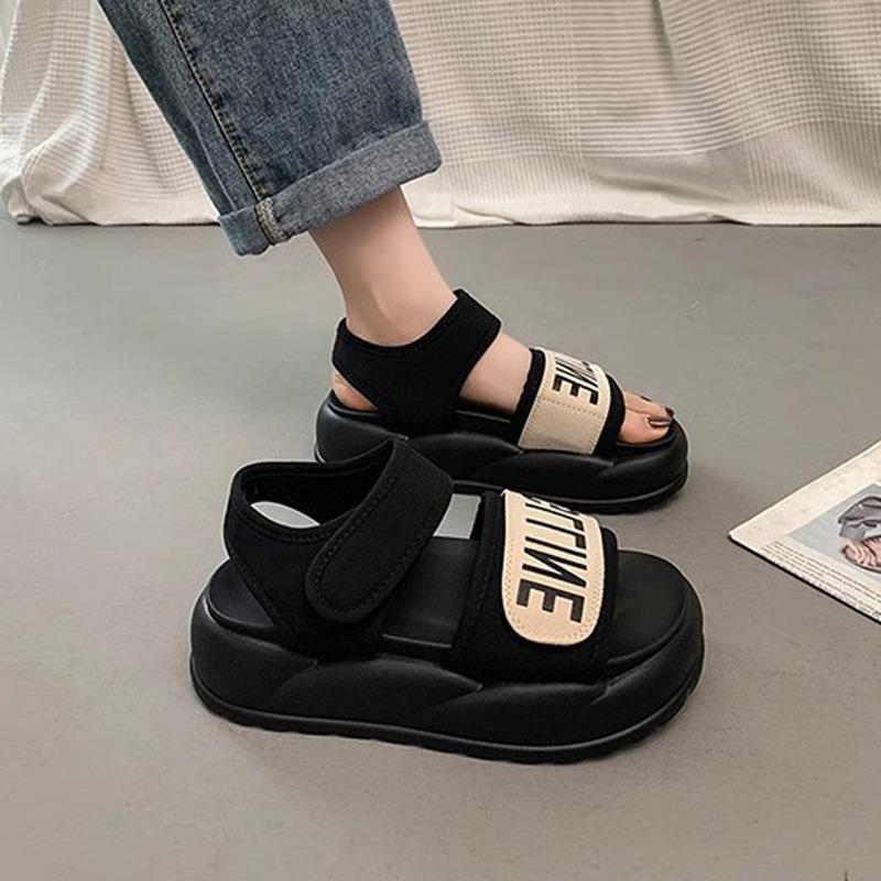 New stylish anti-slip princess sandals, soft sole beach shoes for big girls, summer new arrival 26