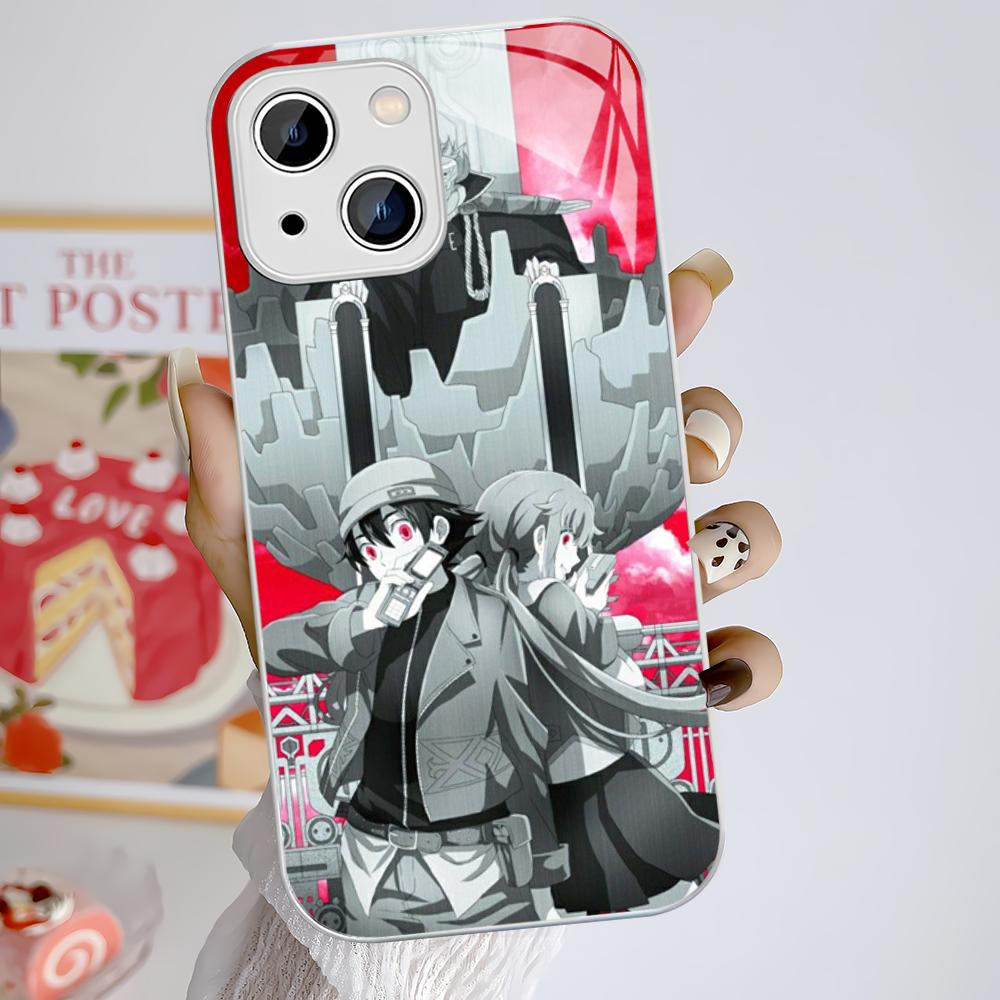 

Future Diary Phone Case Tempered Glass For iphone 14 13 12 11 Pro Mini XS MAX 14Plus X XS XR Cover iphone XS