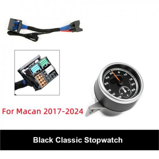 For Porsche Macan 2014-2024 Dashboard Sport Chrono Stopwatch Clock Watch Panel
