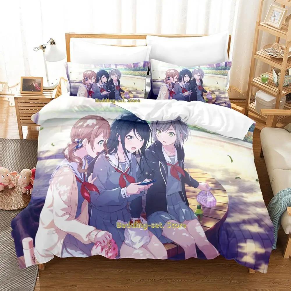 Kawaii Ichika Hoshino Bedding Set Single Twin Full Queen King Size Bed Set Adult Kid Bedroom Duvetcover Sets Print Anime Girls