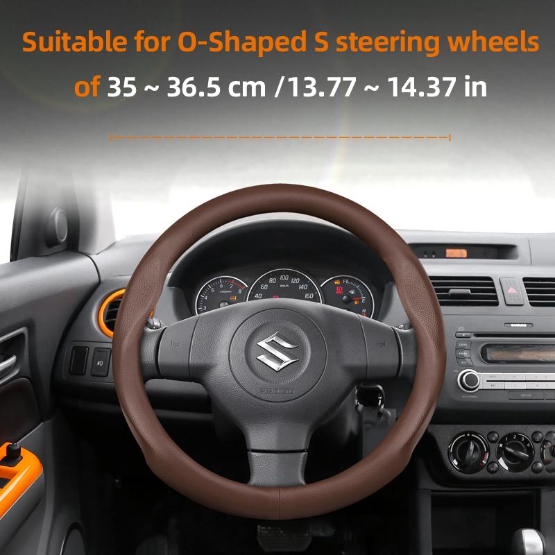 

Suitable for Suzuki Ultra-Thin Breathable Leather Steering Wheel Cover Suitable for Swift 2011 Sport Sx4 Grand Vitara Ly Jimny Solio S-Cross Alto