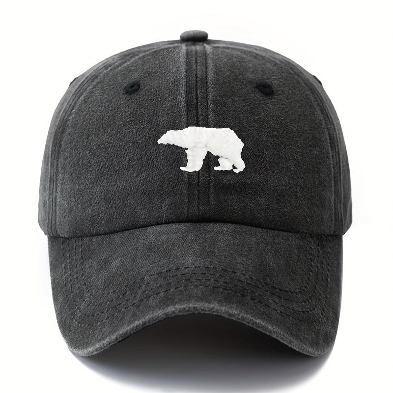 Polar Bear Pattern Baseball Hat for Men and Women Outdoor Sunscreen, Vacation, Camping, Party, Truck Driver Hat