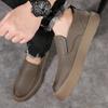 Fashion Stylish Men's Loafers Man Outdoor Trainers Men Casual Skateboard Footwear Leather Soft Shoes Elegantes Non-Slip Walking Sneakers