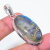 Přírodní zlatý rutilový drahokam 925 Sterling Silver Šperk Přívěsek 2,05" AP-16464