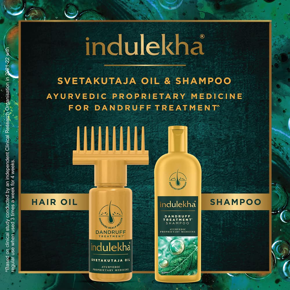 Indulekha Svetakutaja Ayurvedic Hair Oil 50ml Pack of 1 for Healthy Scalp Dandruff Control and Hair Nourishment