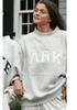 Women's Trendy Loose Mid-Length Sweatshirt, Plus Velvet Thickened, Round Neck, Long Sleeve - Autumn/Winter 2025 Collection.