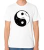 Yin Yang T-Shirt Schwarz Weiß Gleichgewichtssymbol Spirituelles Geschenk Unisex Tee