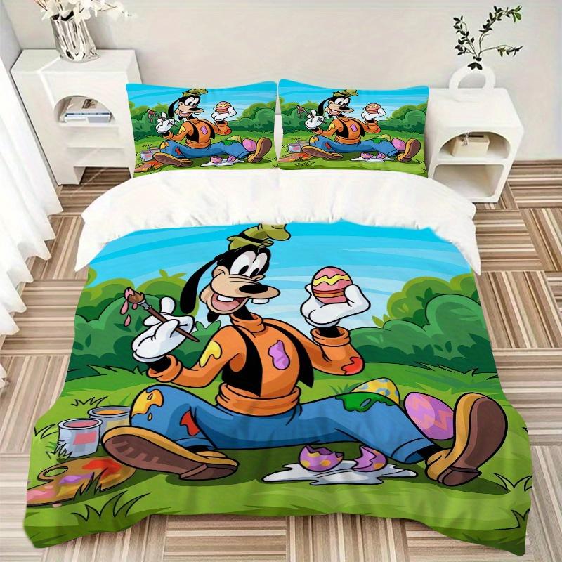 3pcs Goofy Easter Egg Painting Bedding Set, Including 1 Quilt Cover and 2 Pillow Shams, Without Filling, Soft and Comfortable Home Bedroom S055