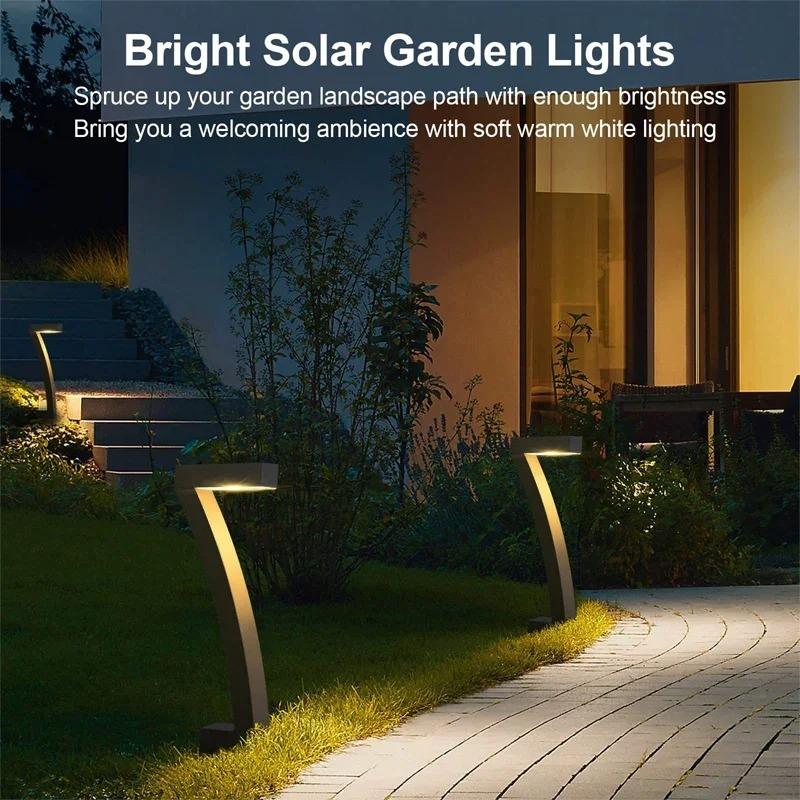 1/4/6 Stück Solar LED Licht Gartenleuchten Außenbeleuchtung IP65 Wasserdicht Rasenweg Scheinwerfer für Hof Einfahrt Gehweg Terrasse Dekoration