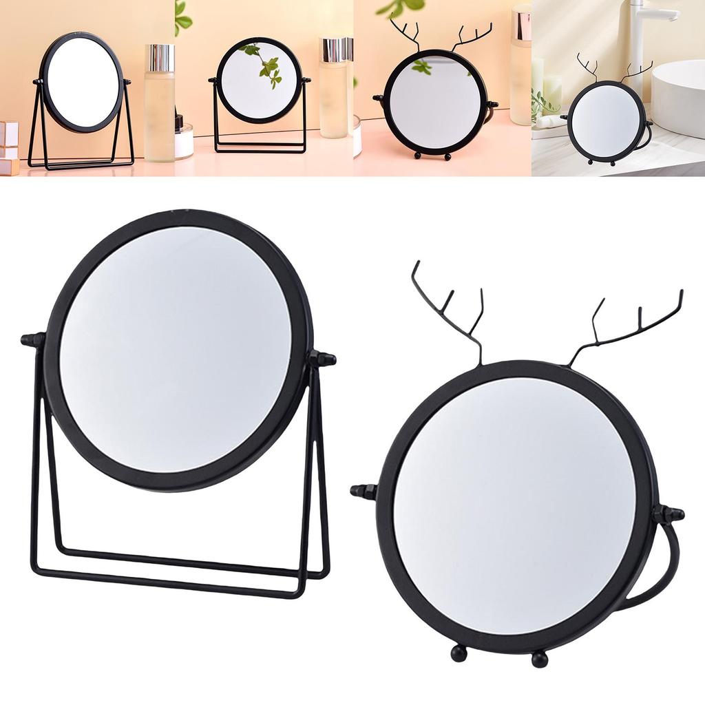 Desktop Makeup ° Rotation Mirror Small Stand Mirror for Tabletop