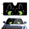 Cartoon Funny T-train Your Cute D-dragon Eye Car SunShade Windshield Anti-UV Window Windscreen Cover Shade Auto Visor
