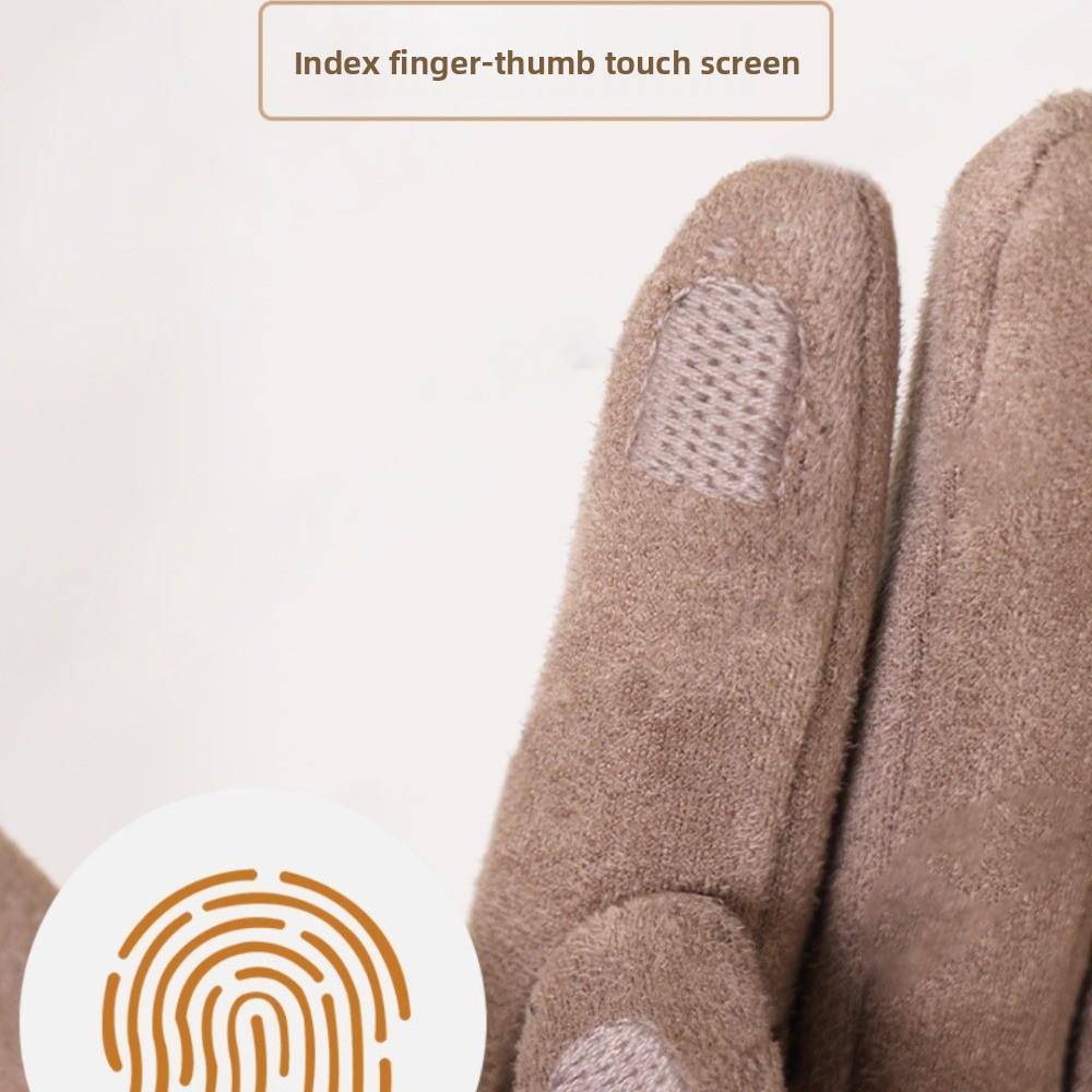 With Warm Lining Women's Warm Gloves Touchscreen Winter Gloves for Autumn Winter