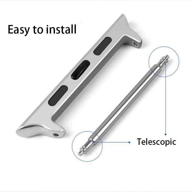 Adapter For Apple Watch Ultra 8 7 6 5 4 se 49mm 45mm 44mm 41mm 40mm band adaptor Stainless Steel Connector iWatch Accessories