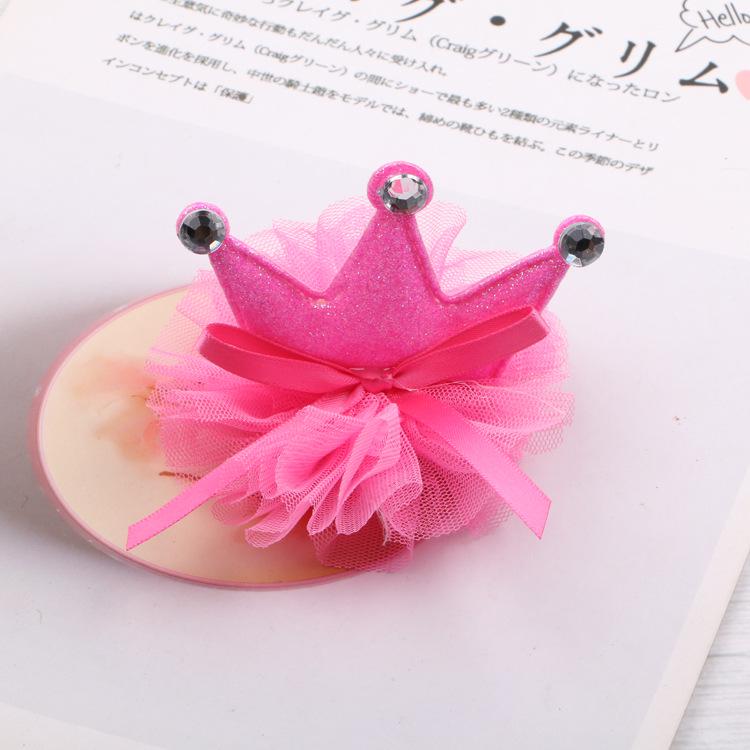 

Летний комплект аксессуаров для волос Mesh Crown для девочек: Заколка и детская повязка на голову