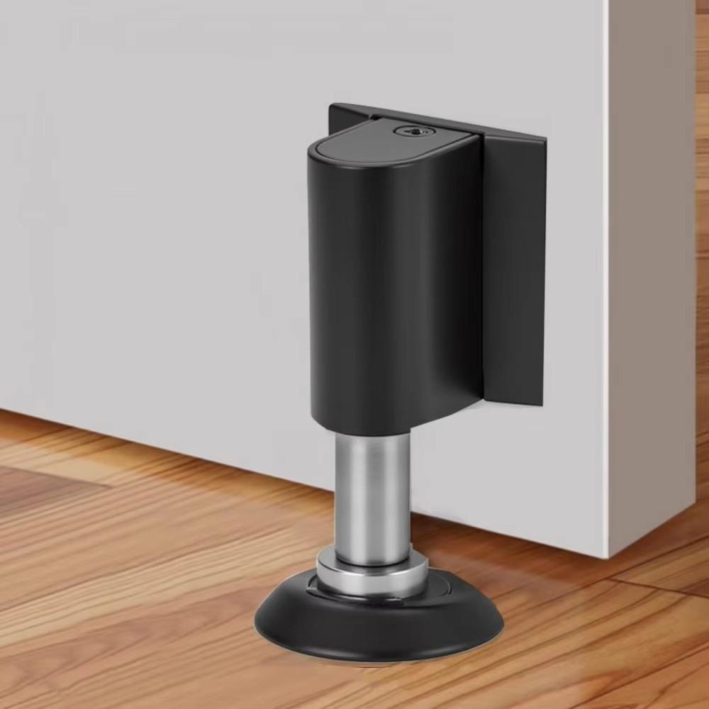 Anti-Collision Magnetic Door Stopper Windproof Design Heavy Duty Door Suction Holder Punch-Free Installation Floor Mounted
