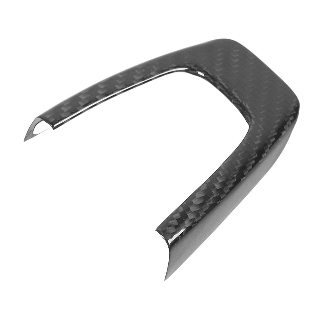 Steering Wheel Lower Frame Cover Carbon Fiber Steering Wheel U Shaped Frame Cover Sticker Replacement for Fiat 500