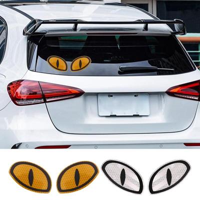 Eye Stickers For Car Reflective Eye Tape Sticker For Night Safety Cute Big Eyes Decals Round Eyes Motorcycle Helmets Stickers